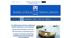 Desktop Screenshot of americansocietyofmarineartists.com